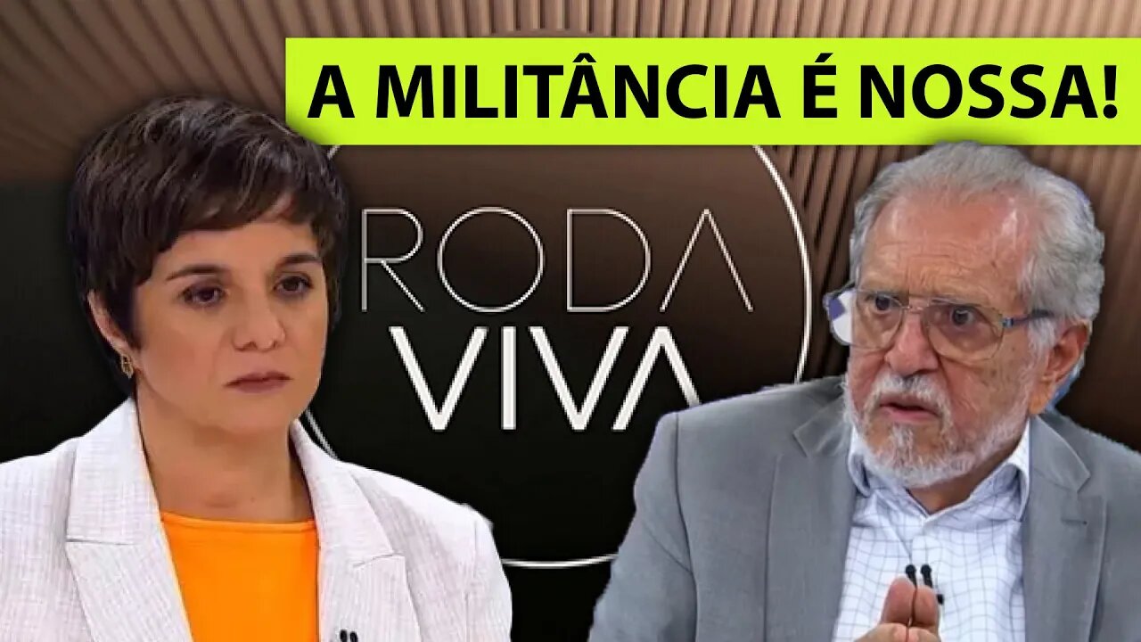 CARLOS ALBERTO É ALVO DO ESQUERDISMO DE VERA MAGALHÃES NO RODA VIVA