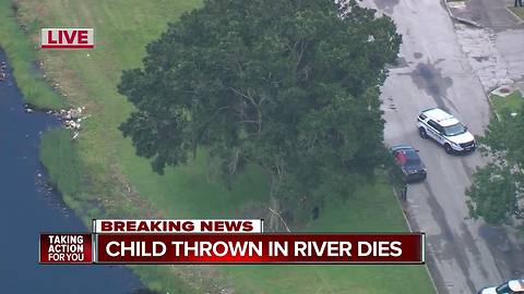 Child dies after reportedly being thrown into Hillsborough River, 6 p.m. show