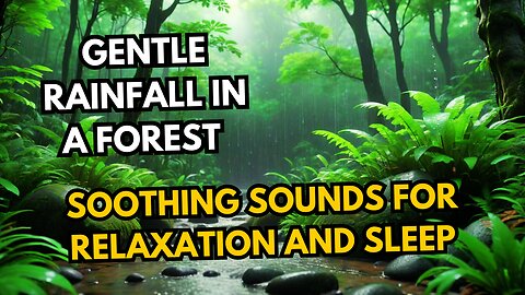 Gentle Rainfall in a Forest | Soothing Sounds for Relaxation and Sleep