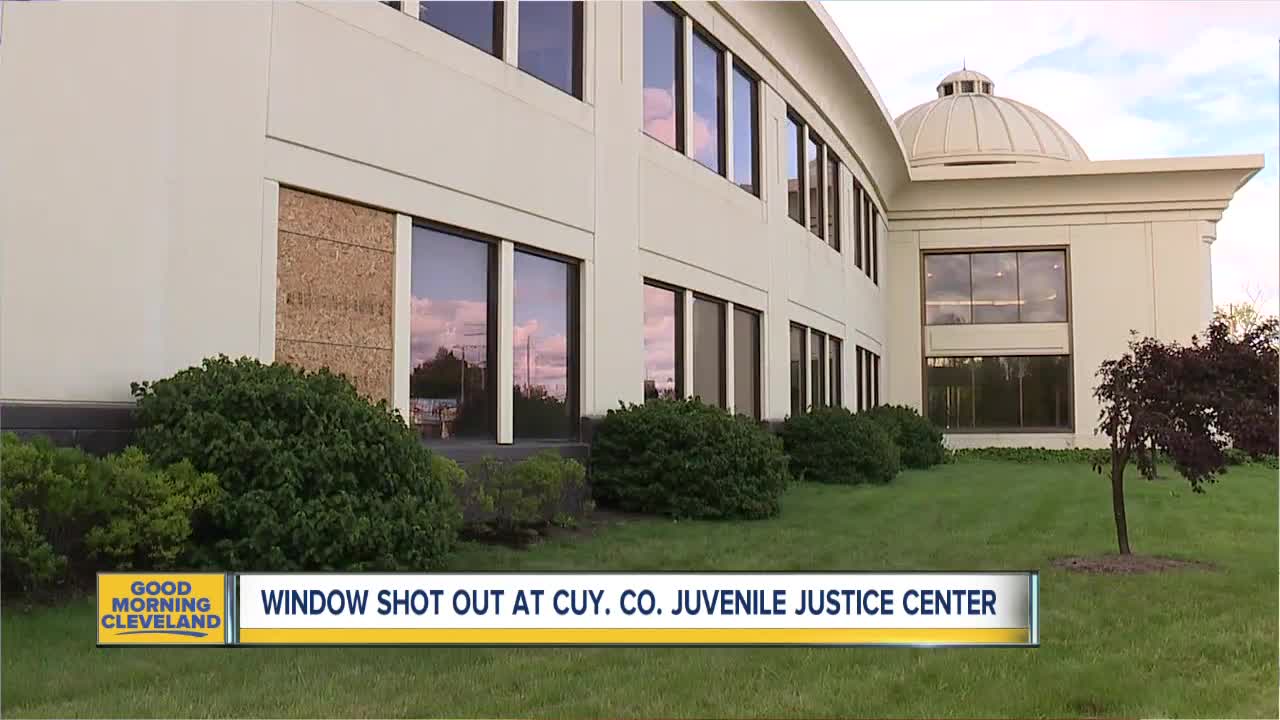 Window shot out at the troubled Cuyahoga County Juvenile Detention Center