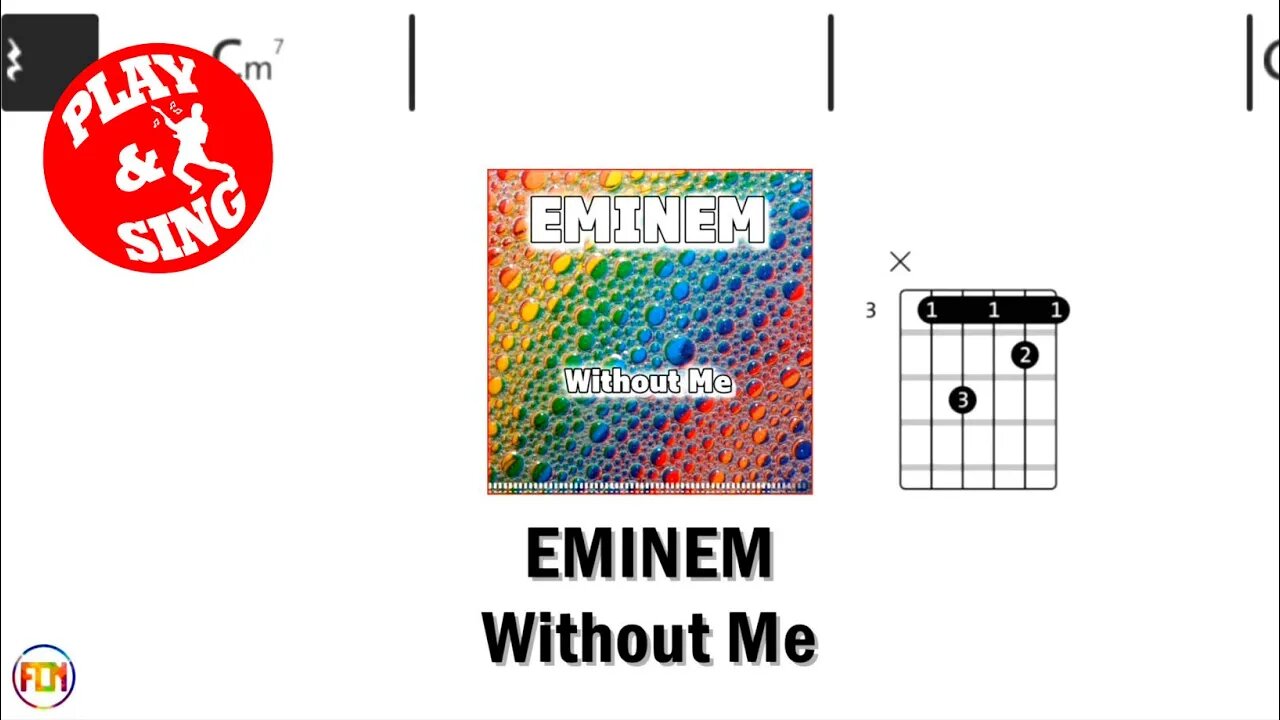 EMINEM Without Me FCN GUITAR CHORDS & LYRICS