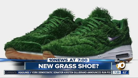 New shoe made out of grass?