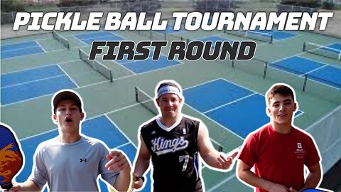 PICKLE BALL TOURNAMENT with Jared, James, and Ethan | Part 1 1st Round