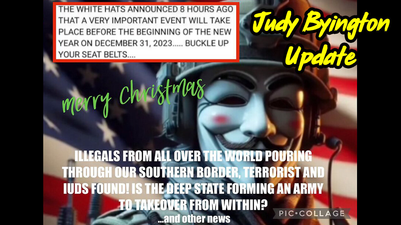 Judy Byington Update - White Hats Intel > A Very Important Event.