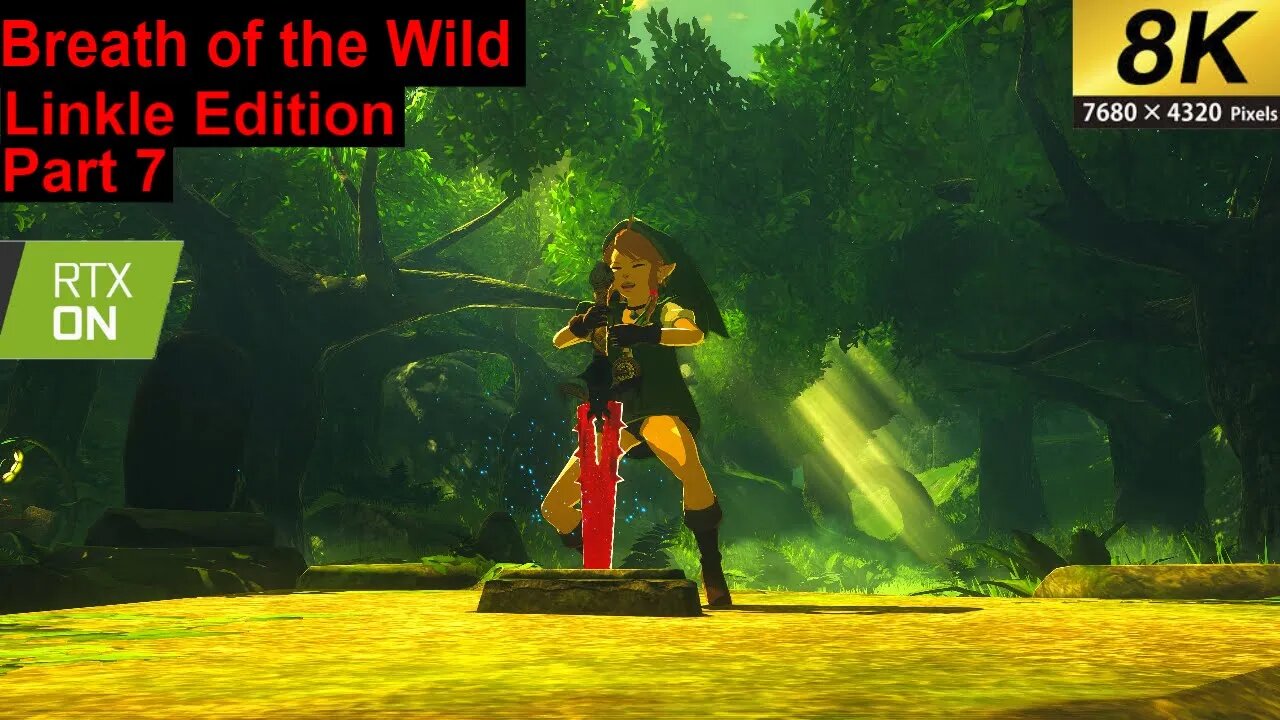 Breath of the wild Linkle edition Part 7 Master Sword (rtx, 8k) Heavily modded