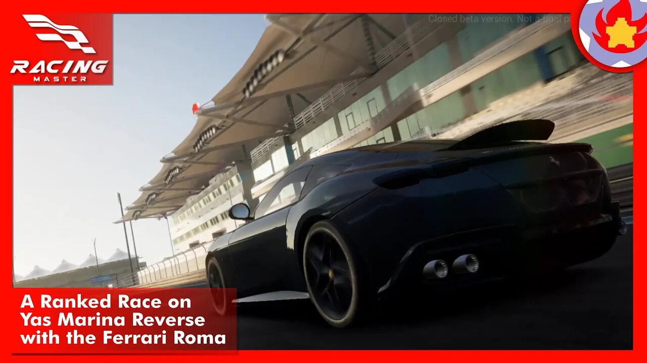 A Ranked Race on Yas Marina Reverse with the Ferrari Roma | Racing Master