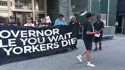 Rally mourning @GovKathyHochul Inaction on the Overdose Crisis Infront of Hochul NYC office 7/11/23