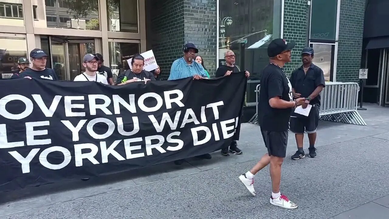 Rally mourning @GovKathyHochul Inaction on the Overdose Crisis Infront of Hochul NYC office 7/11/23