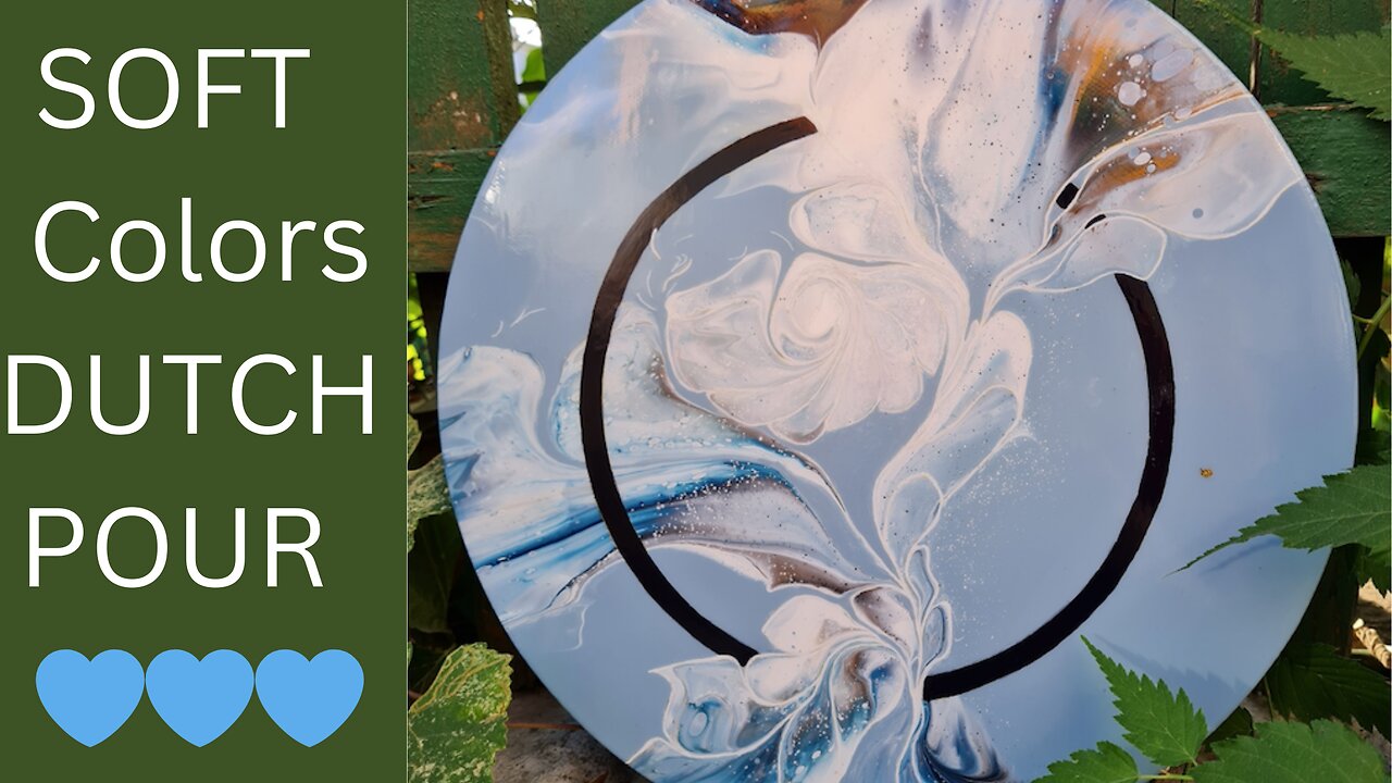 Soft Colors Dutch Pour ๐๐๐Pouring Acrylics๐๐๐ #HaAppyFlow #paintpouring