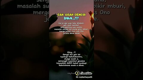 GAK USAH GENGSI DULUR!!! #contentcreator #shortvideo #motivation #music #indonesia #semuaorang