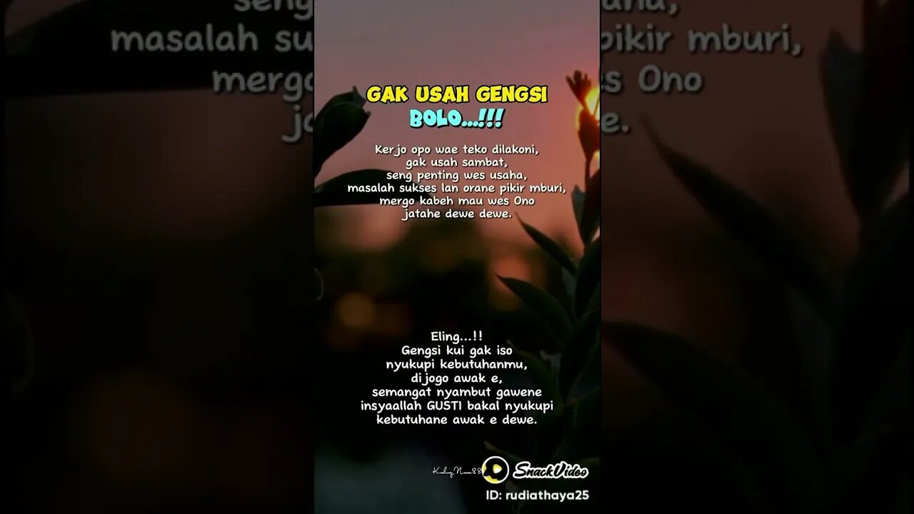 GAK USAH GENGSI DULUR!!! #contentcreator #shortvideo #motivation #music #indonesia #semuaorang