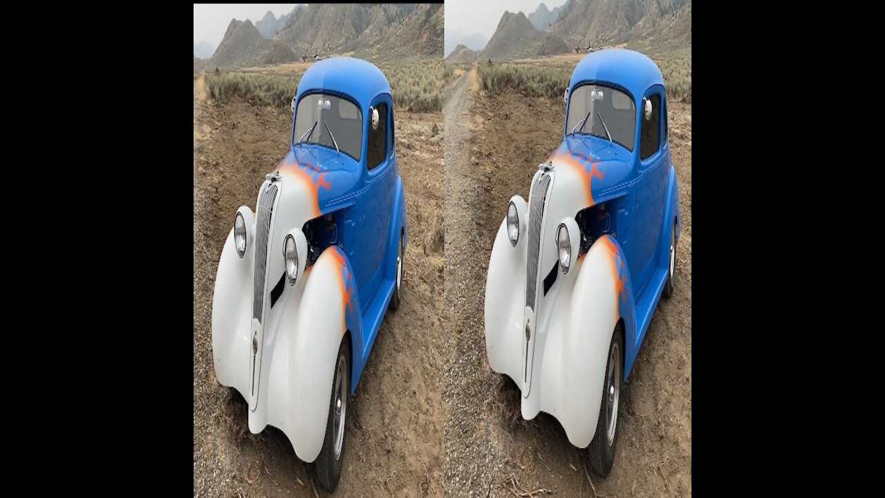 A Customized Car Parked On The Roadside