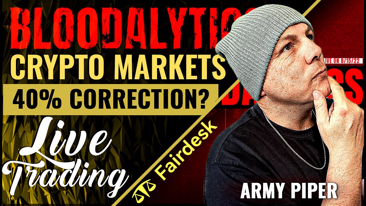 Bitcoin to CRASH 40%? LIVE Trade with Crypto Blood & Army Piper! 🩸