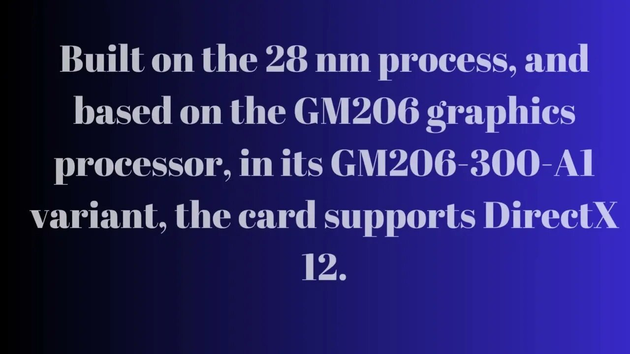 GTX 960 Info