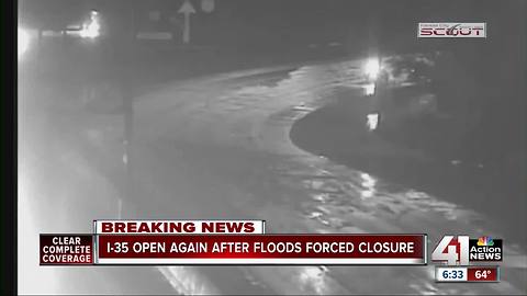 I-35 shut down overnight due to high water