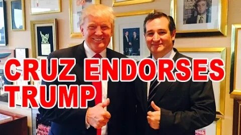 Ted Cruz Endorsement Of Trump & Internet Custody Threat