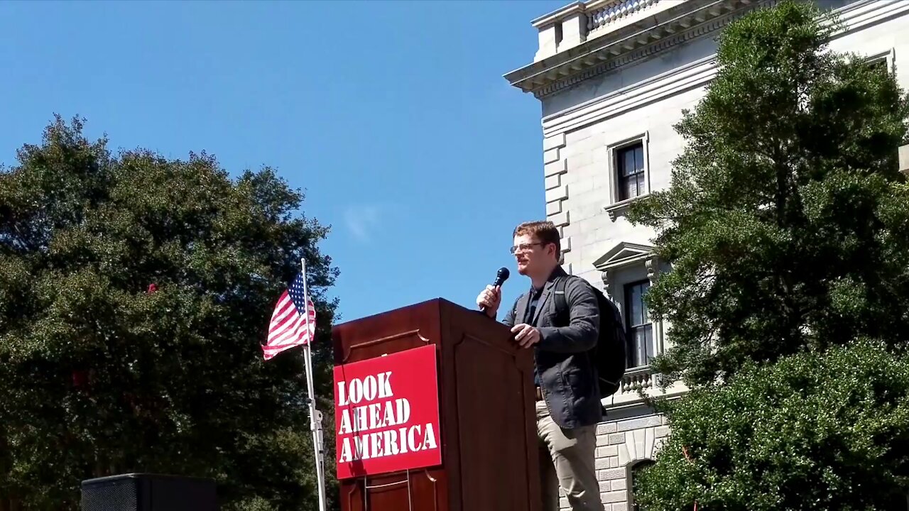 Stephen Horn - Arrested after Covering Capitol Riot (speech at #JusticeForJ6 rally, Columbia, SC)