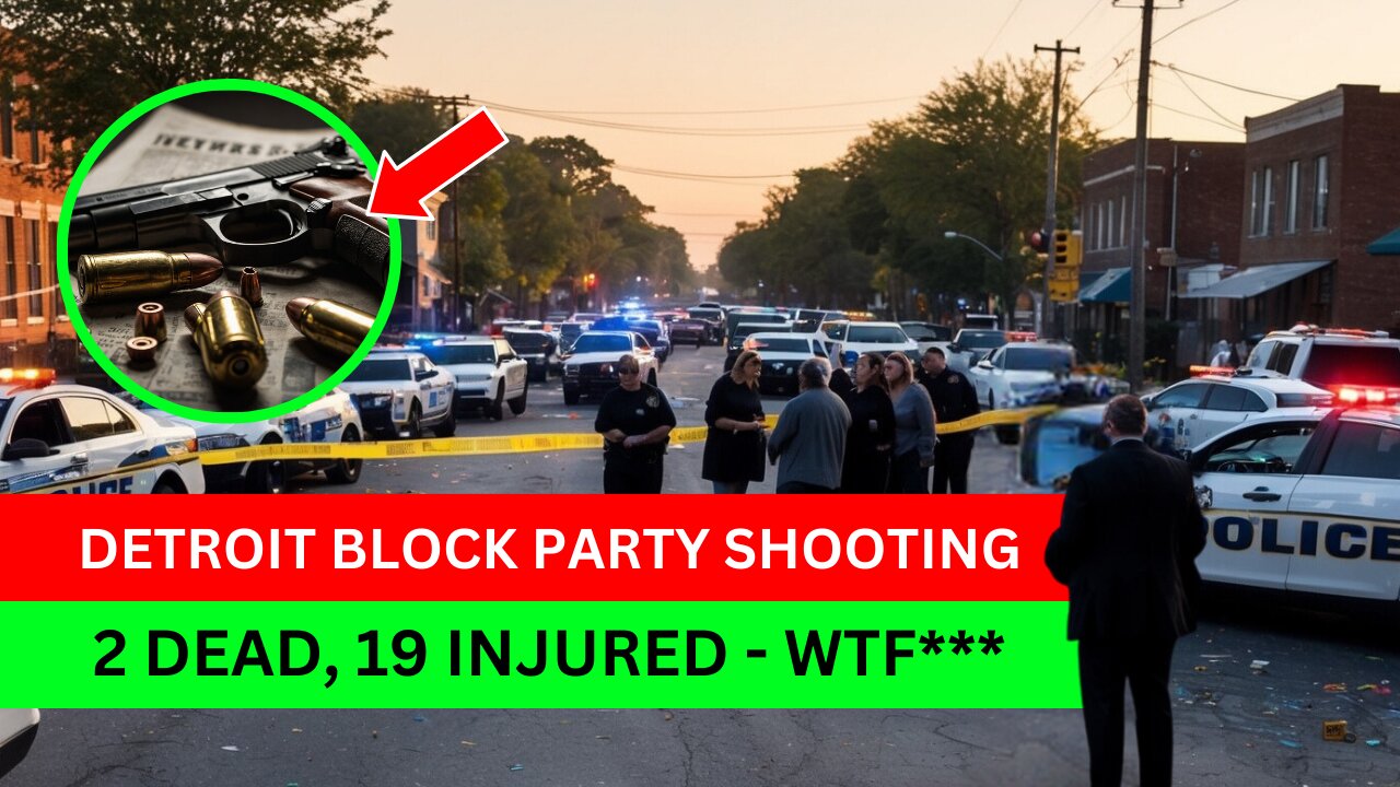 Detroit Block Party Shooting: 2 Dead, 19 Injured - WTF is going on