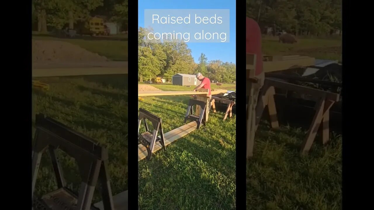 we have to work in between rainstorms 🥴 #shorts #video #homestead #farm #gardening