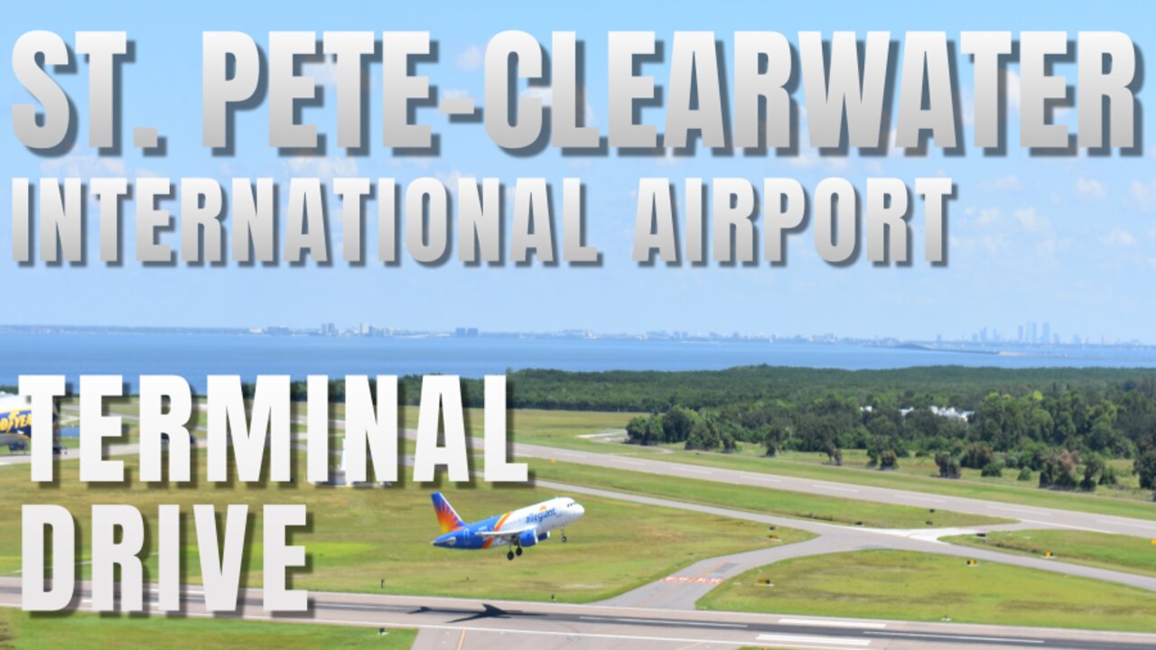 Driving into St. Pete-Clearwater International Airport (PIE) 🛫 With Pauses & Highlights