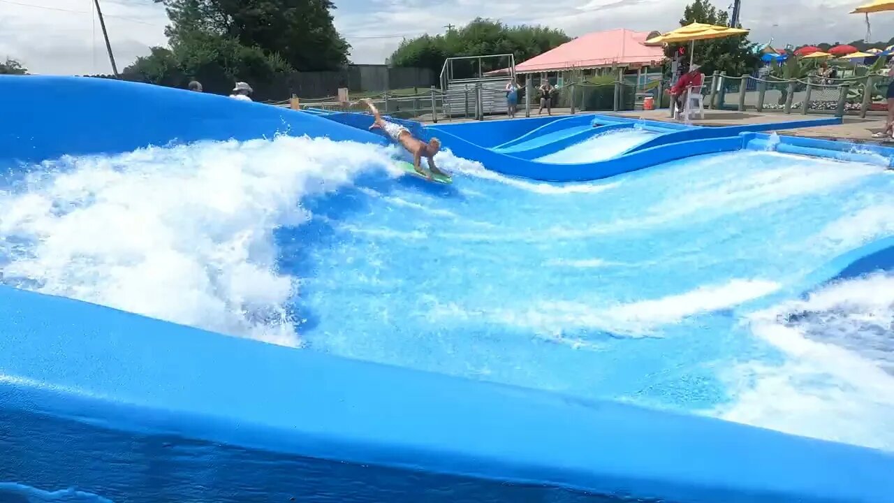 flowrider - Andrew - 9 at Soak City, Kings Island