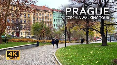 Prague, Czech Republic walking tour 2025 4K 60 FPS| Prague city center in winter