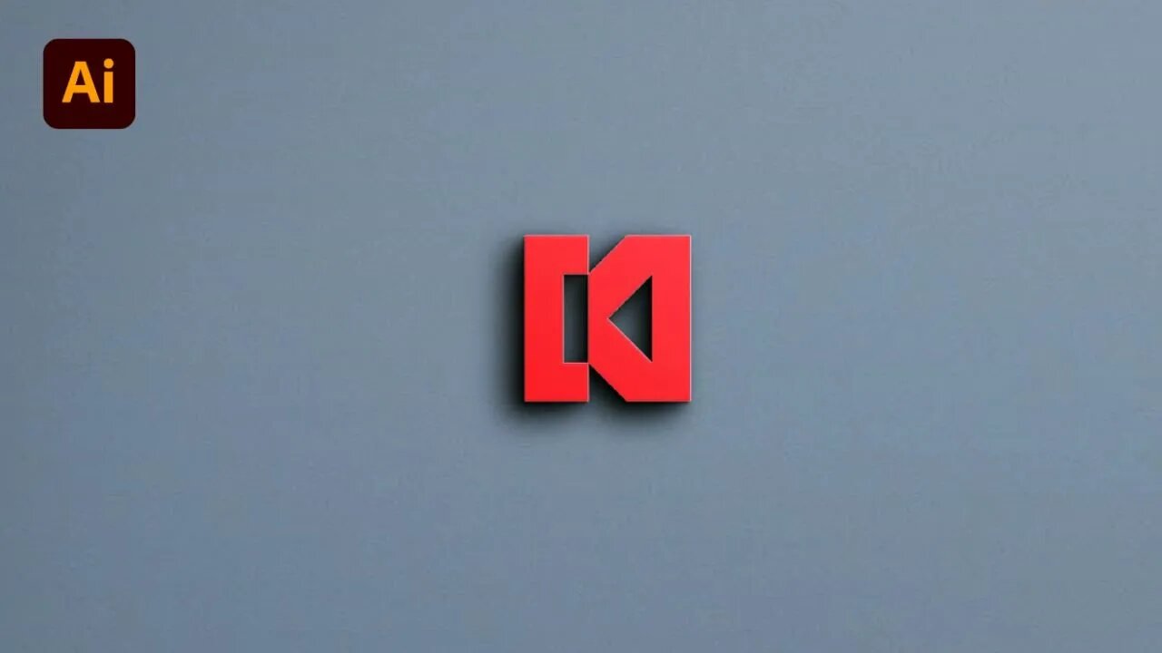 How To Make A CK Logo In Illustrator | Adobe illustrator Logo Design Tutorial