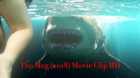 Megalodon Shark - Beach Attack Scene - The Meg (2018) Movie Clip HD