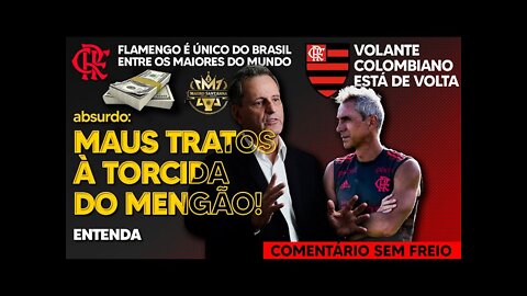 ESTUDO COMPROVA: FLAMENGO ESTÁ ENTRE MAIORES DO MUNDO! DIREGENTE DENUNCIA MAUS TRATOS À TORCIDA E+