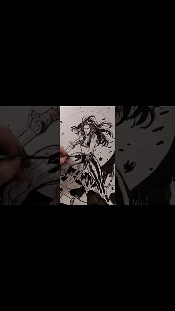 Inking X23! visit my eBay store at ebay.com/usr/micful-94 #xmen #drawings #illustration #comicart
