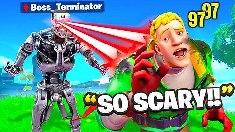 I Pretended To Be BOSS Terminator In Fortnite