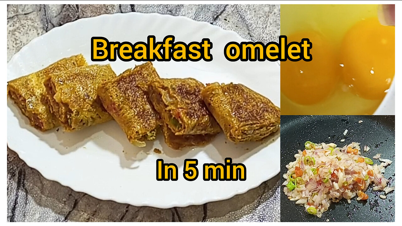 Breakfast omelet ready in just 5 min