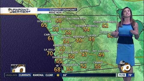 10News Pinpoint Weather with Meteorologist Megan Parry