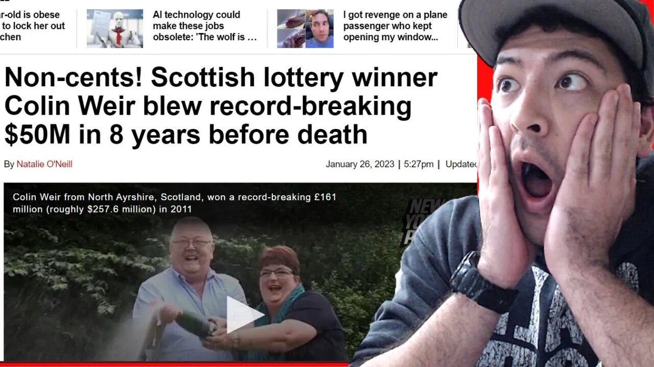 Scottish Lottery Winner LOSES $50M In 8 Years