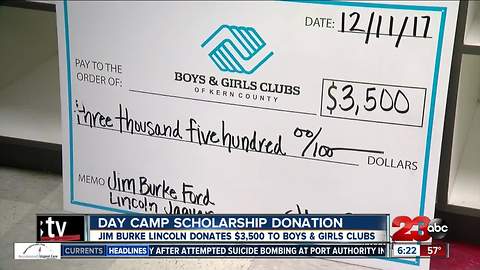 Jim Burke Lincoln donates $3500 to Boys and Girls Clubs of Kern County