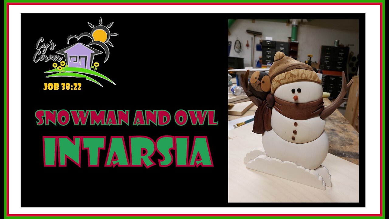 Snowman and Owl Intarsia