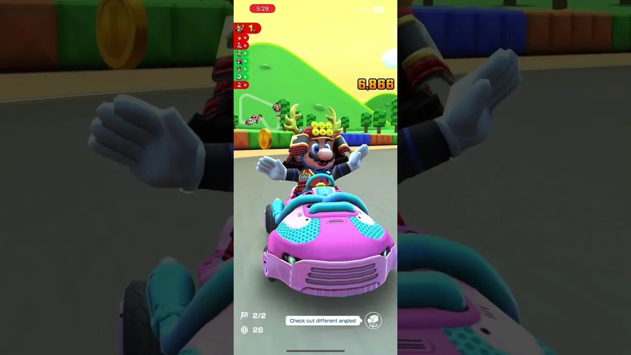 Mario Kart Tour - Mario (Samurai) Gameplay (Mario vs. Luigi Tour 2023 Spotlight Shop Reward Driver)