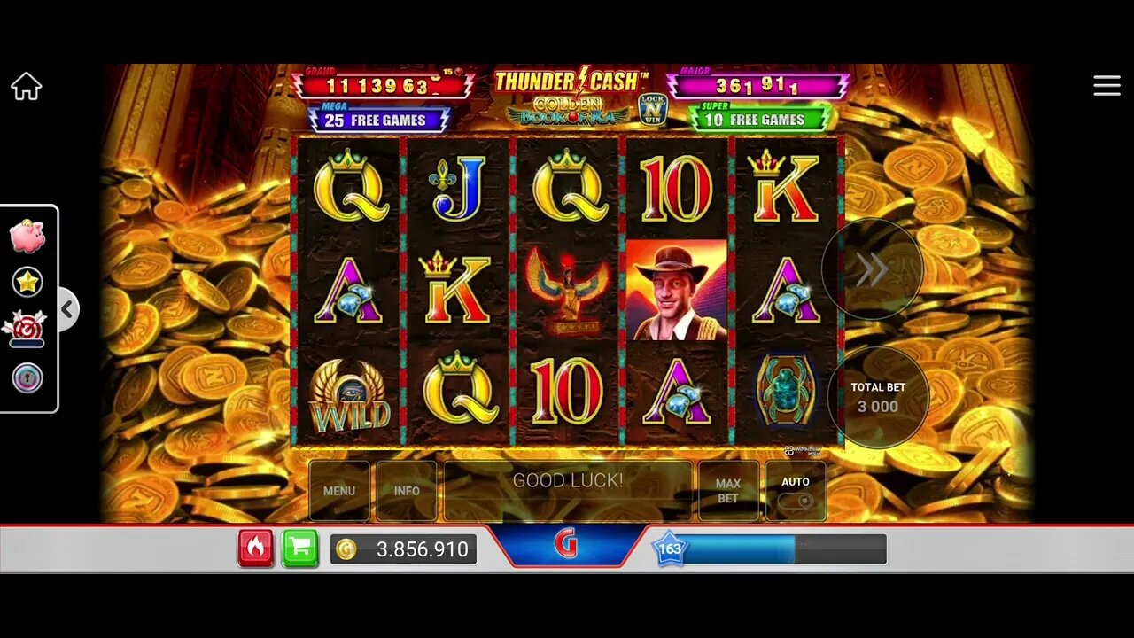 Thunder Cash Golden Book of Ra Novomatic