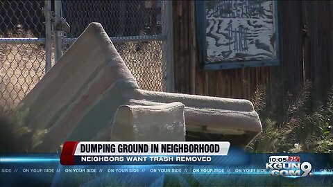 Empty lot in neighborhood becomes a dumping ground