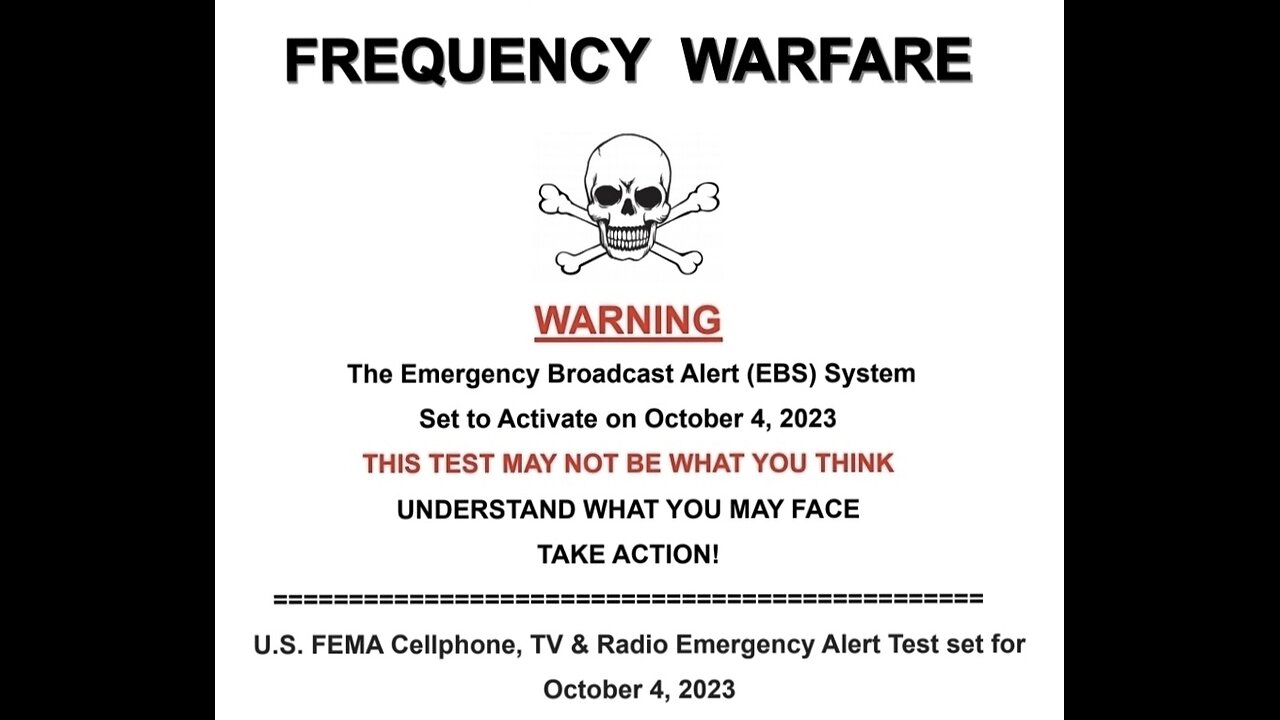 FREQUENCY WARFARE OCTOBER 4TH 2023