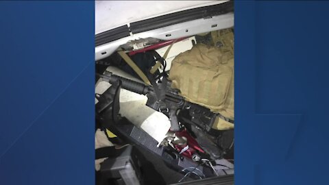 Police release photos showing the rifle Rittenhouse allegedly used in Kenosha shooting