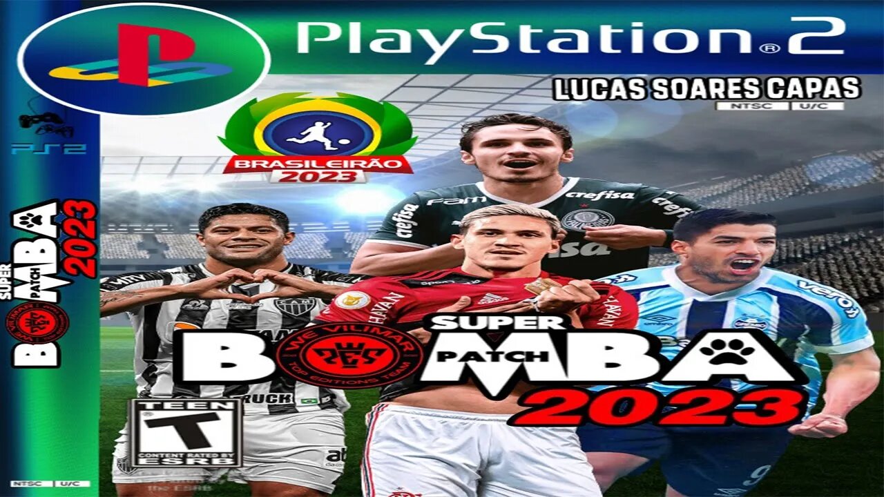 BOMBA PATCH 2023 (PS2) BRASILEIRÃO DOWNLOAD ISO GRÁTIS