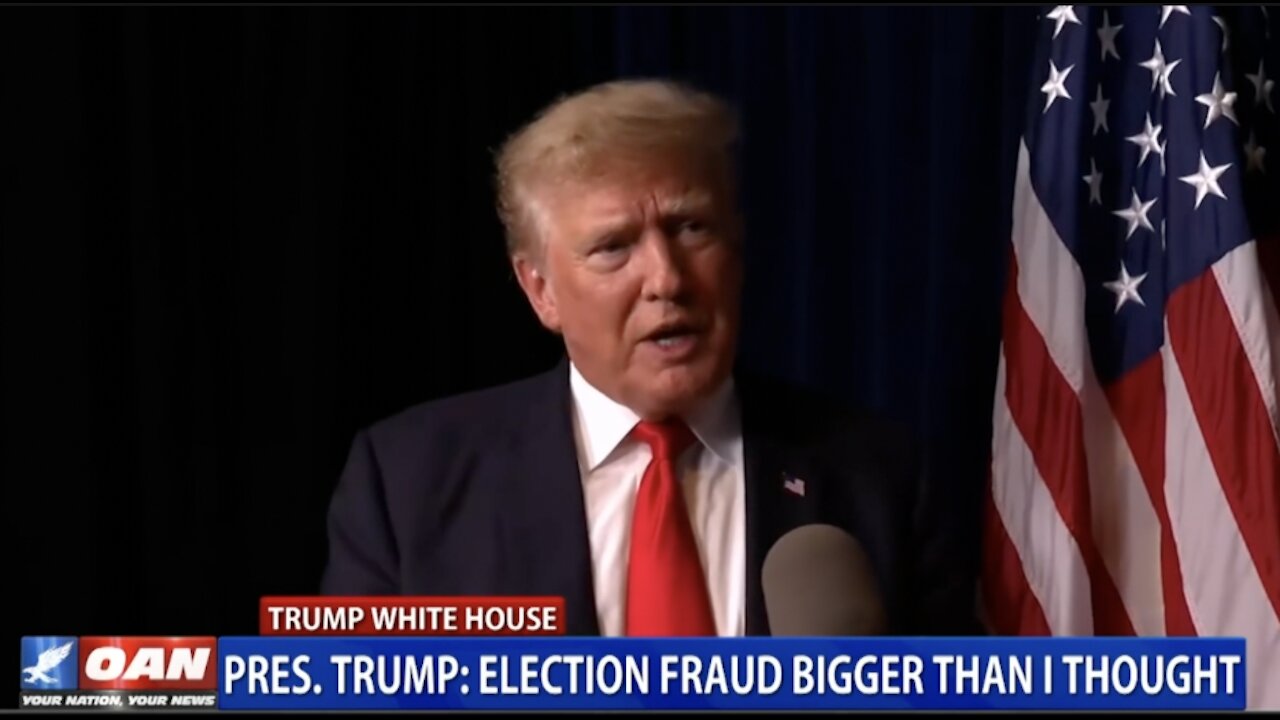 Trump discusses election fraud: Christina Bobb OAN interview