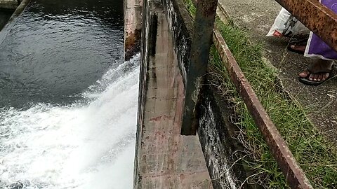 water dam in India village