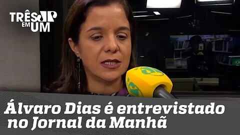 Álvaro Dias é entrevistado no Jornal da Manhã