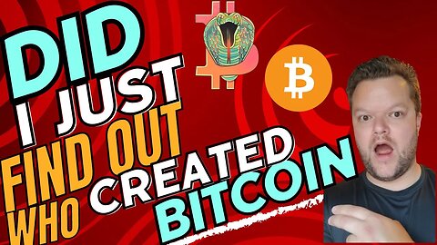 Did I just find out who Created Bitcoin?😲