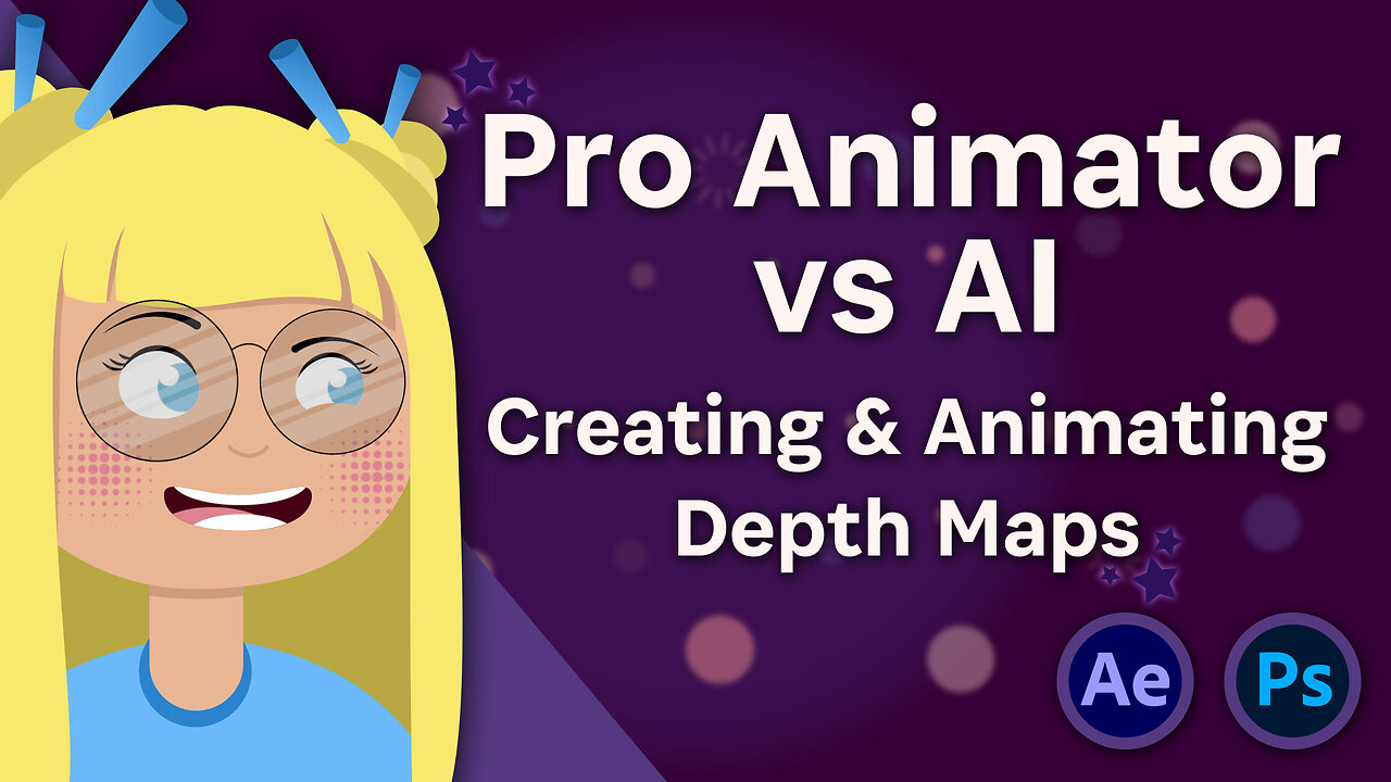 Pro Animator vs AI: Creating & Animating Depth Maps using Photoshop, After Effects and AI