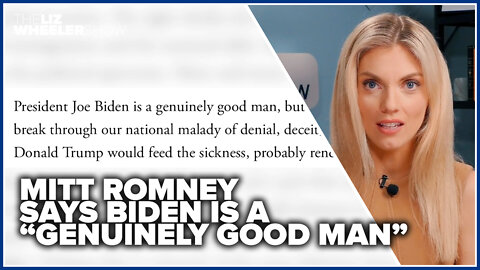 Mitt Romney says Biden is a “genuinely good man”