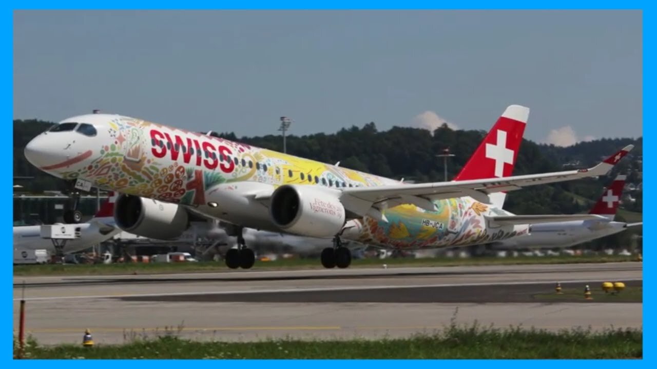 Driving tour on bus at Zurich International Airport