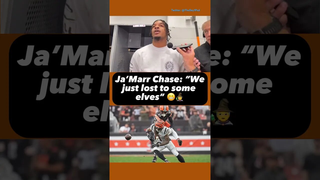 Ja’Marr Chase Was HEATED After The Bengals Lost to the Cleveland Browns 😬 #nfl #bengals #shorts